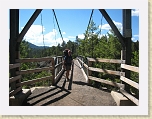 Wyoming2008 015 * Pat on the suspension bridge over the Yellowstone River * Pat on the suspension bridge over the Yellowstone River * 3072 x 2304 * (3.2MB)